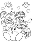 Kirby coloring pages free coloring pages