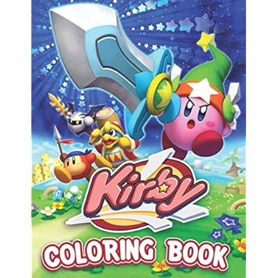 Kirby coloring book useful item for relaxation and zambia