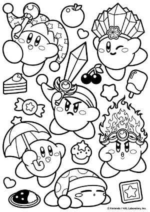 Kirbys holly holographic art sticker