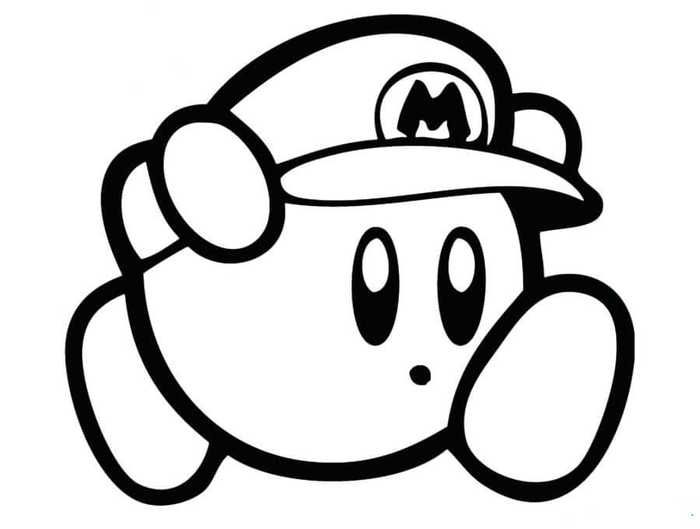 Kirby coloring pages pdf for kids