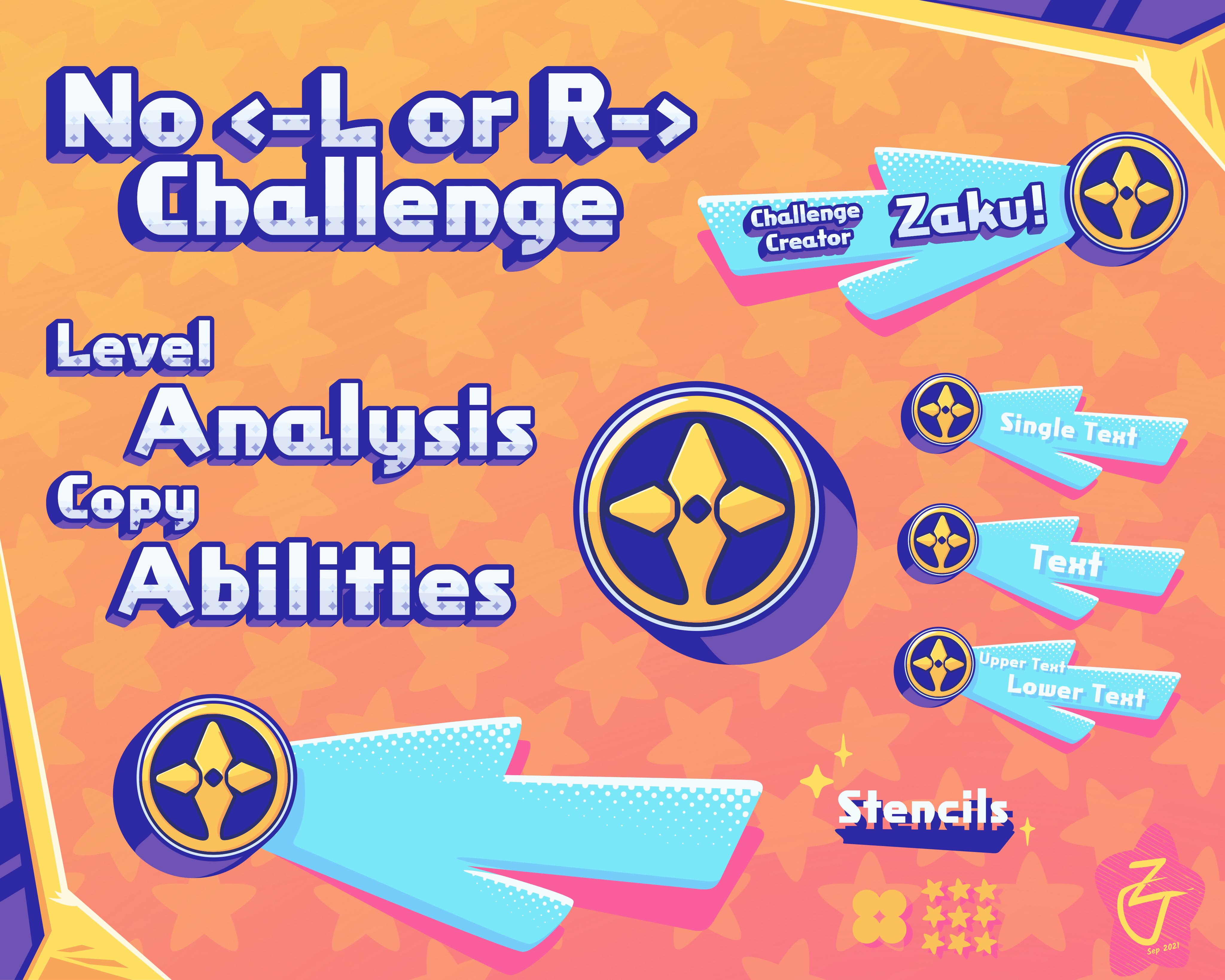 Stencils kirby star allies project by zakubinator on