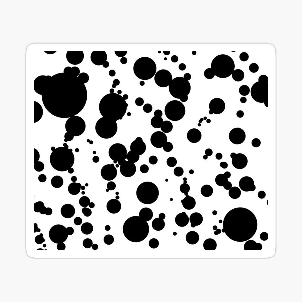 Kirby krackle black and white poster for sale by dancandesign
