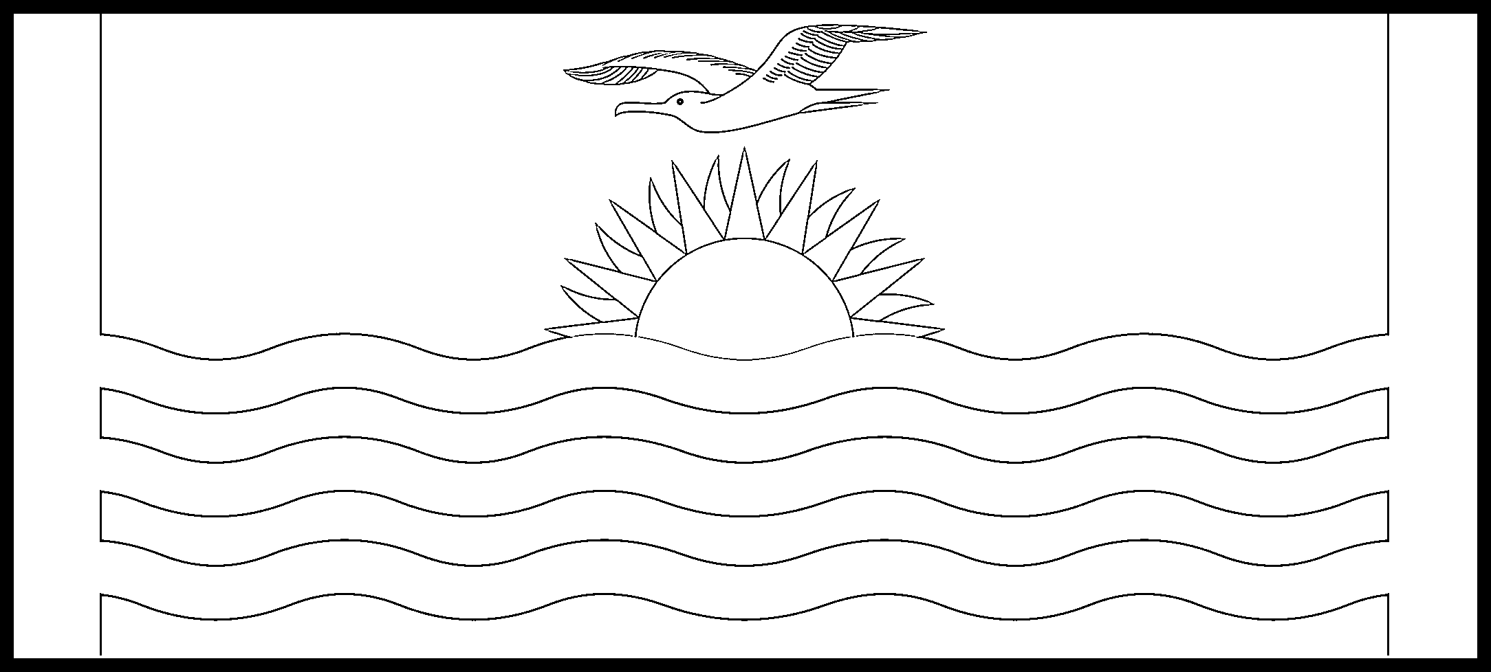 Kiribati flag colouring page â flags web