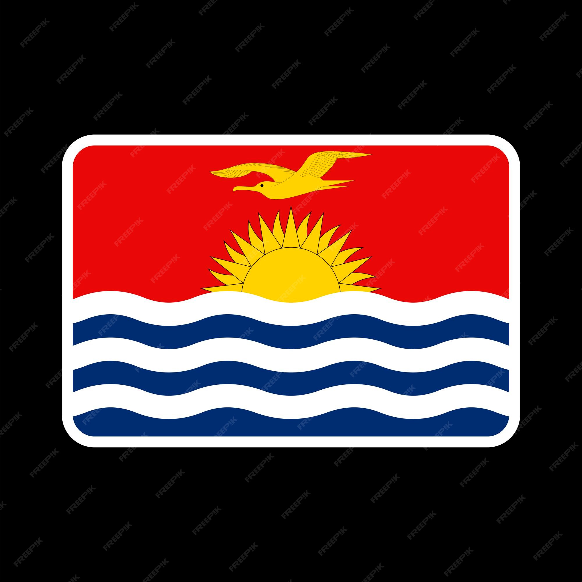 Premium vector kiribati flag official colors and proportion vector illustration