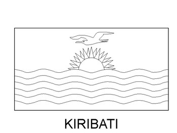 Kiribati flag printable kiribati flag coloring sheet tpt