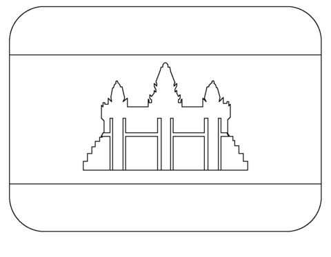 Flag of cambodia emoji coloring page free printable coloring pages