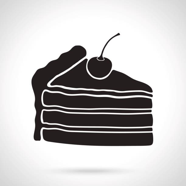 Kuvapankin valokuvaa kuvaa ja rojaltivapaata kuvaa aiheesta cake slice silhouettes