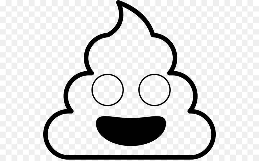 Emoji black and white png download