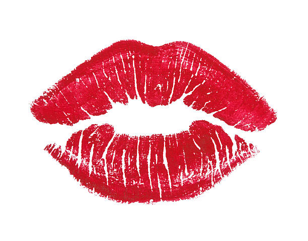 Lipstick kiss mark stock photos pictures royalty