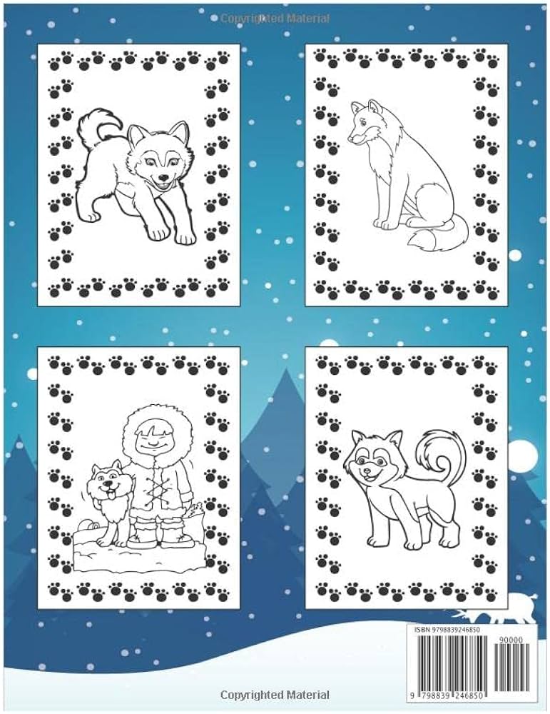Husky loring book a easy funny siberian husky loring pages perfect loring book for for dog lovers children boys and girls with incredible of husky for loring and having fun
