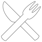 Kitchen knife coloring page free printable coloring pages