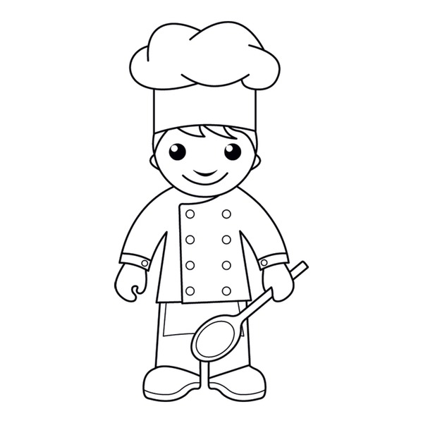 Thousand coloring book chef royalty