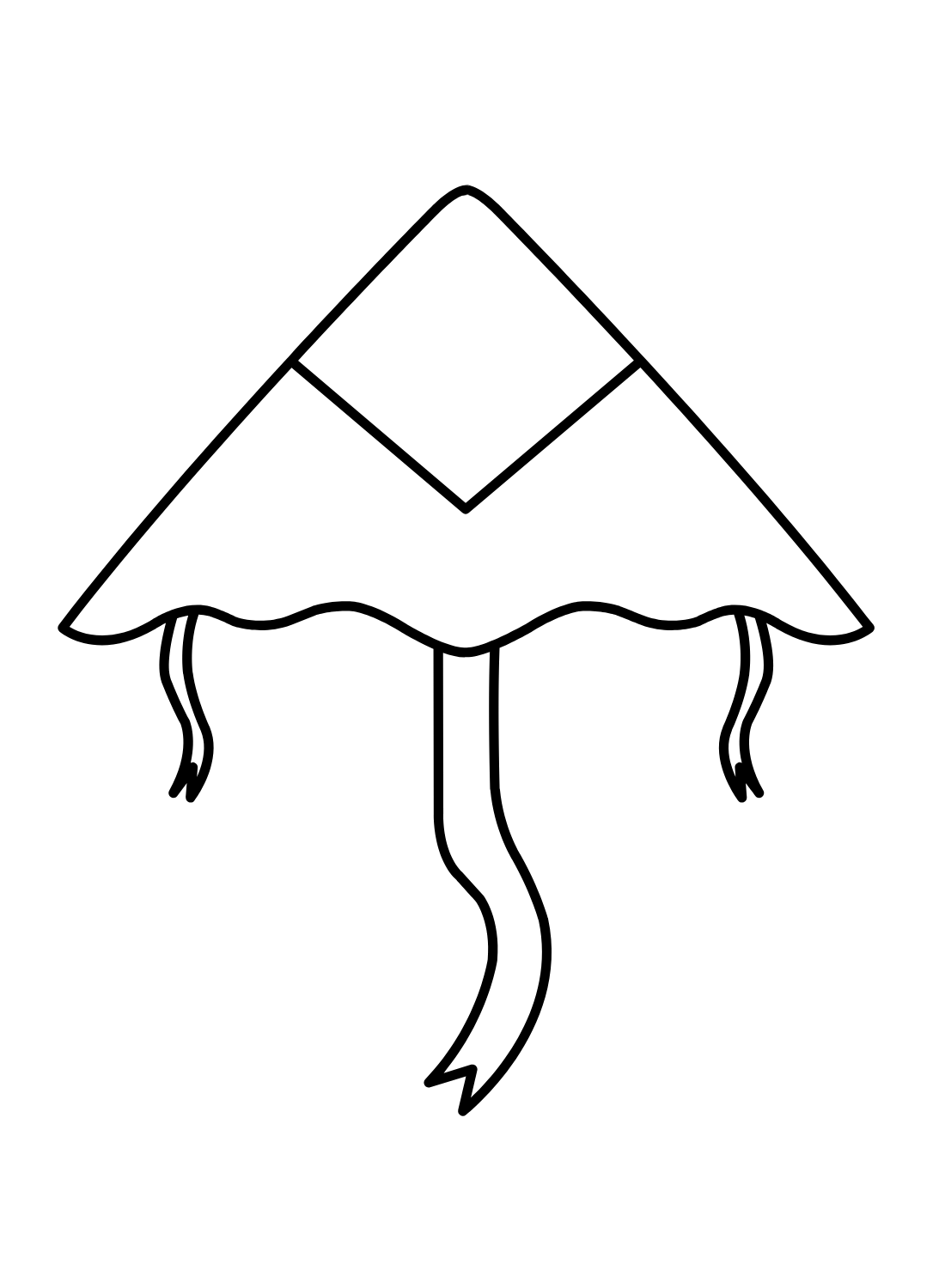 Kite coloring pages printable for free download