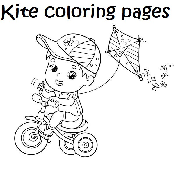 Kite coloring pages kite coloring pages free you can coloâ