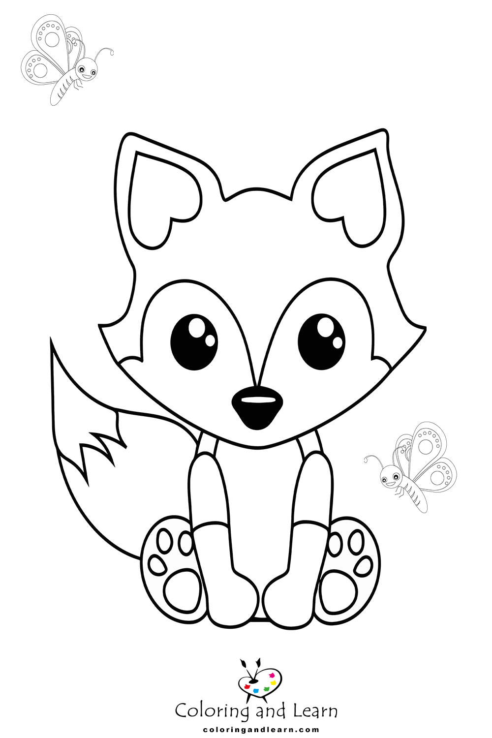 Fox coloring pages