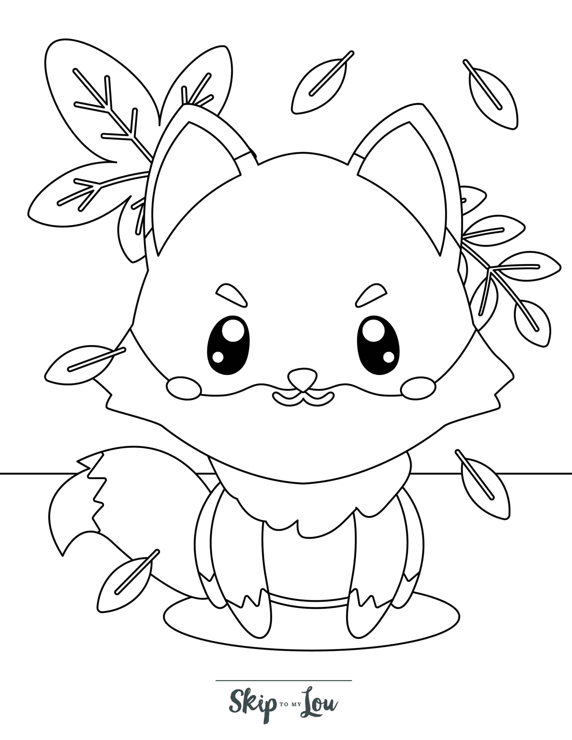 Fox coloring pages