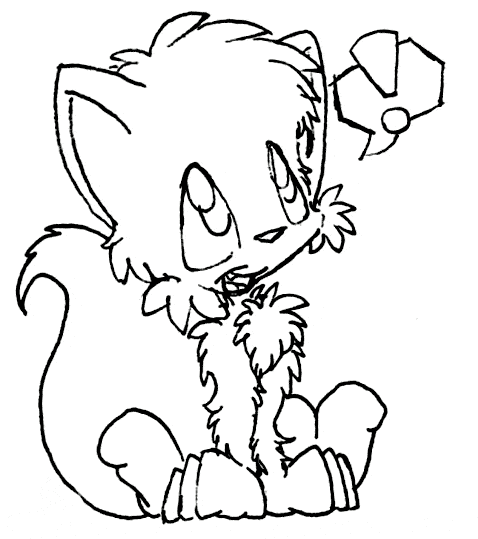 Fox coloring page