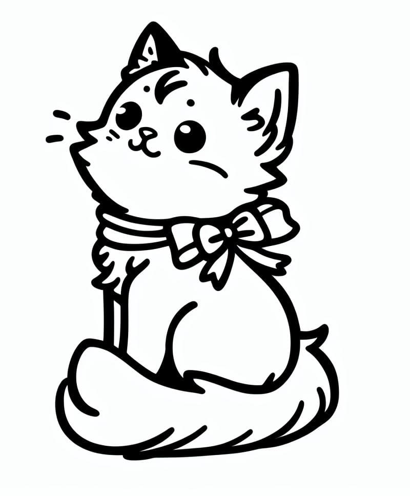Cat coloring pages