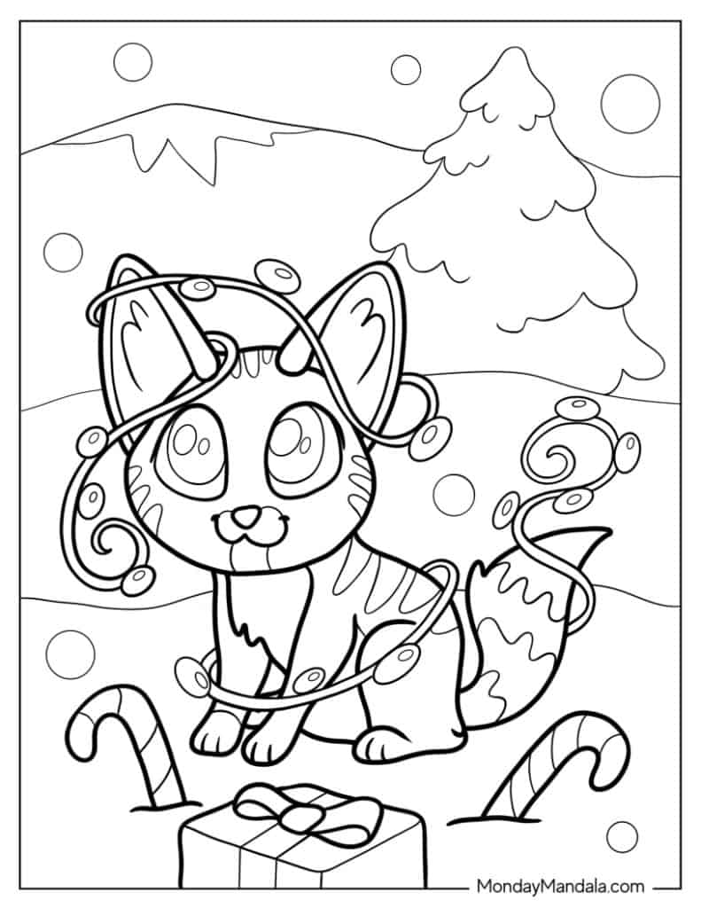 Kitten coloring pages free pdf printables