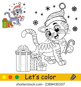 Thousand christmas coloring book sample royalty