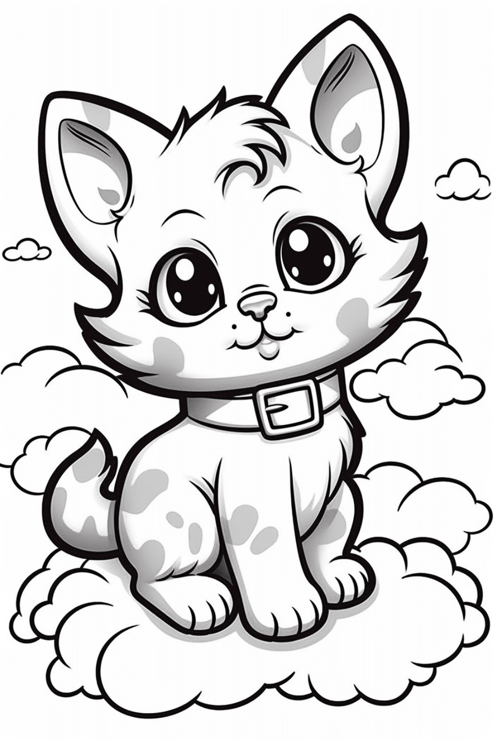 Cat coloring pages hue therapy