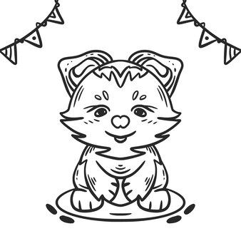 Page cute cat pumpkin stencil images