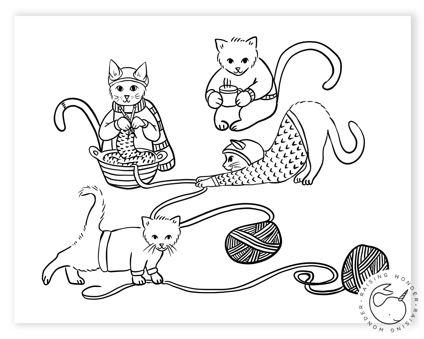 Single coloring page