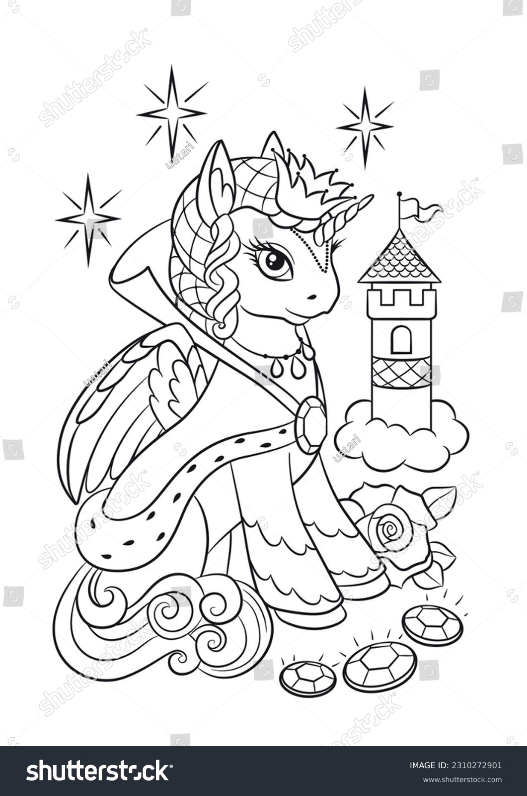 Kids unicorn coloring page photos images and pictures