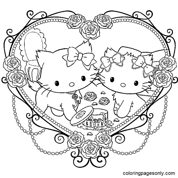 Charmmy kitty coloring pages