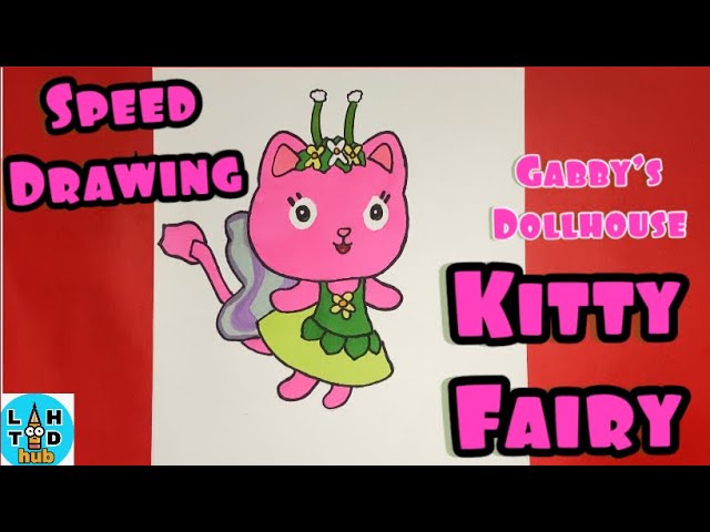 Speed drawing kitty fairy gabbys dollhouse