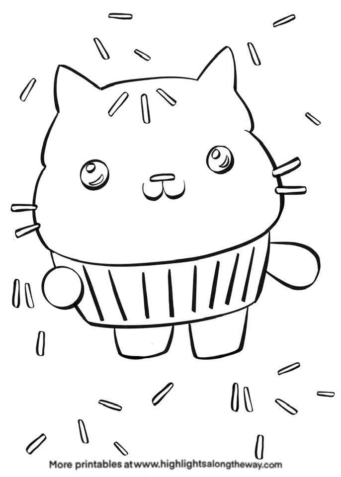 Gabbys dollhouse printable coloring activity sheets kids coloring books cat coloring page coloring pages