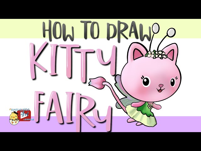 How to draw kitty fairy