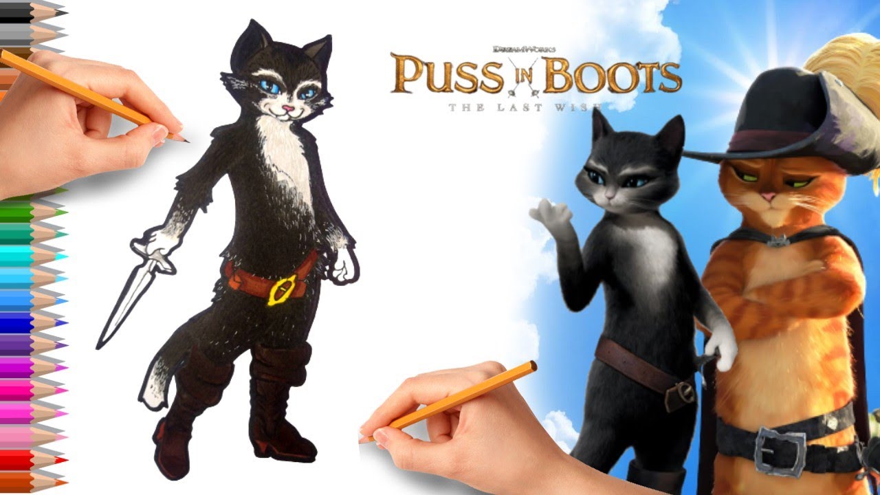 How to draw kitty softpaws ð puss in boots the last wish