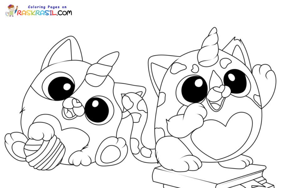 Kittycorn coloring pages