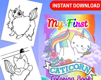Caticorn coloring pages kittycorn coloring page girly