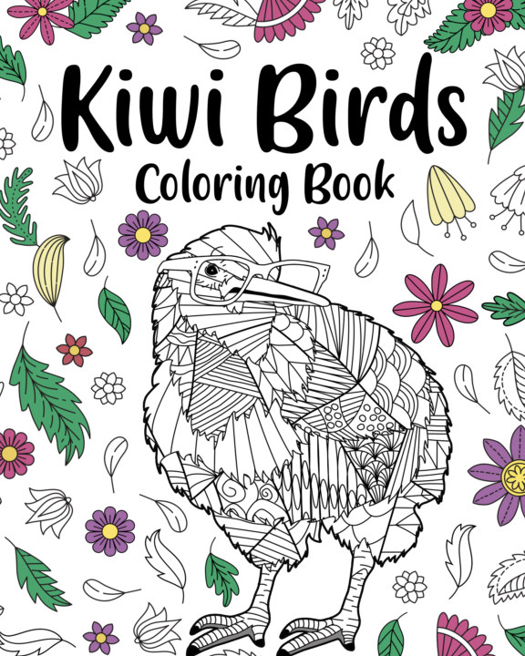 Kiwi birds coloring book by paperland books nada