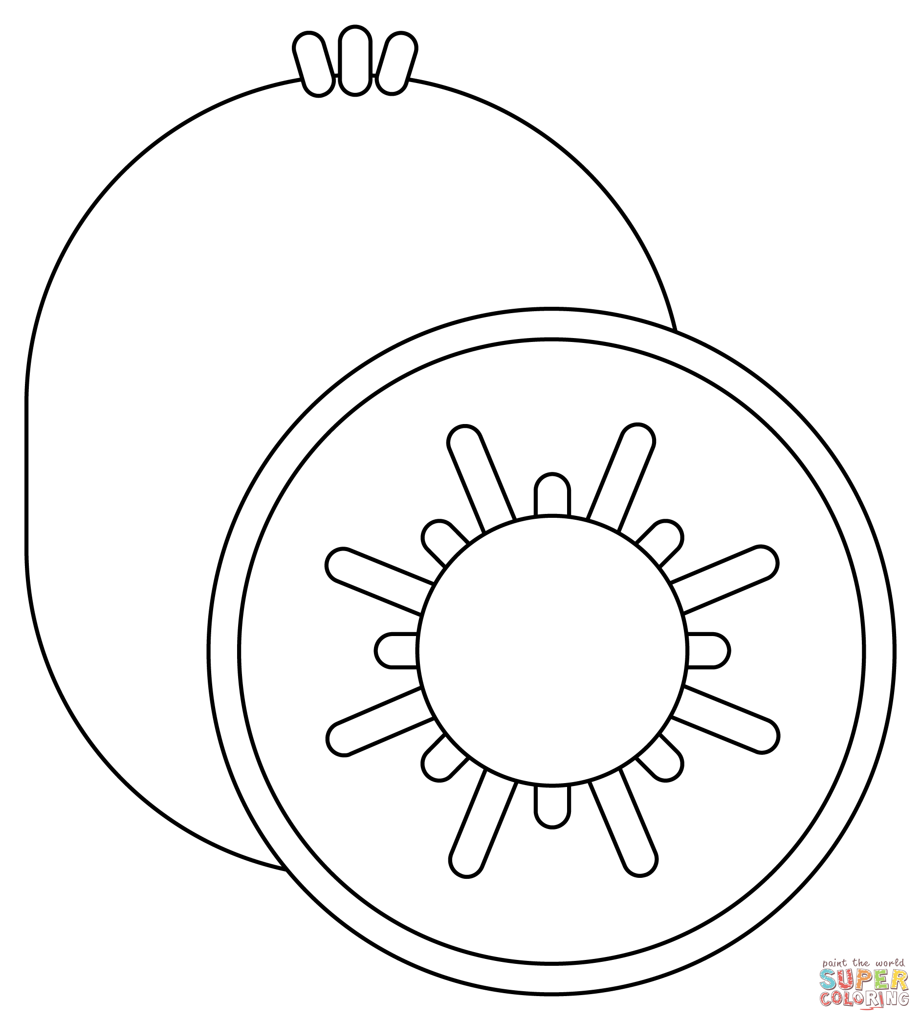 Kiwi coloring page free printable coloring pages