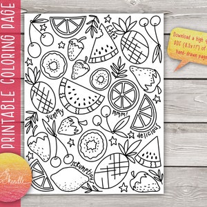 Kiwi coloring page