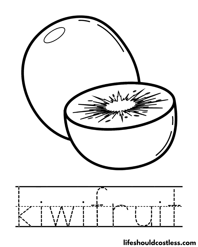 Kiwi coloring pages free printable pdf templates
