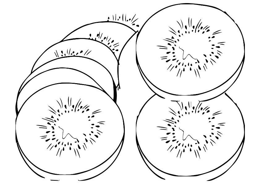 Kiwi coloring pages