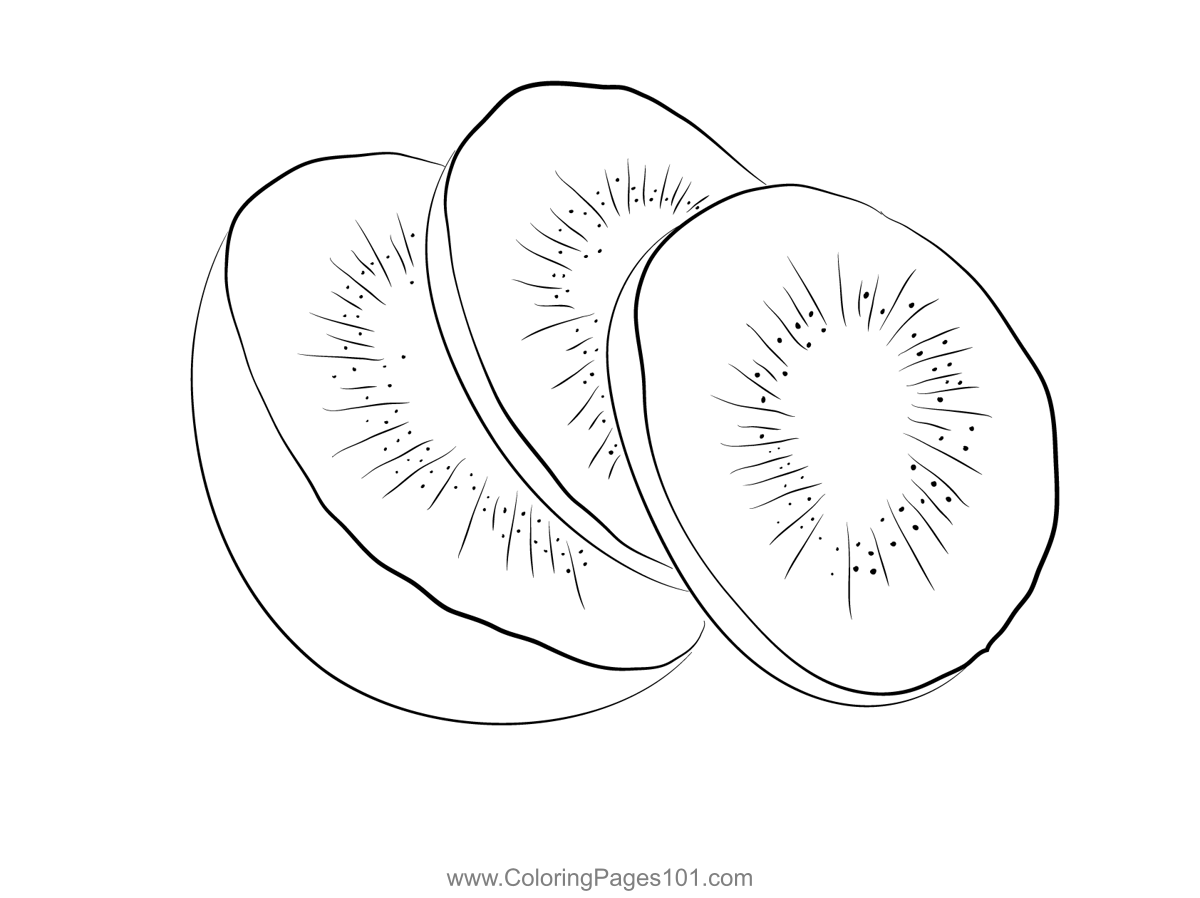 Kiwi fruit don coloring page for kids
