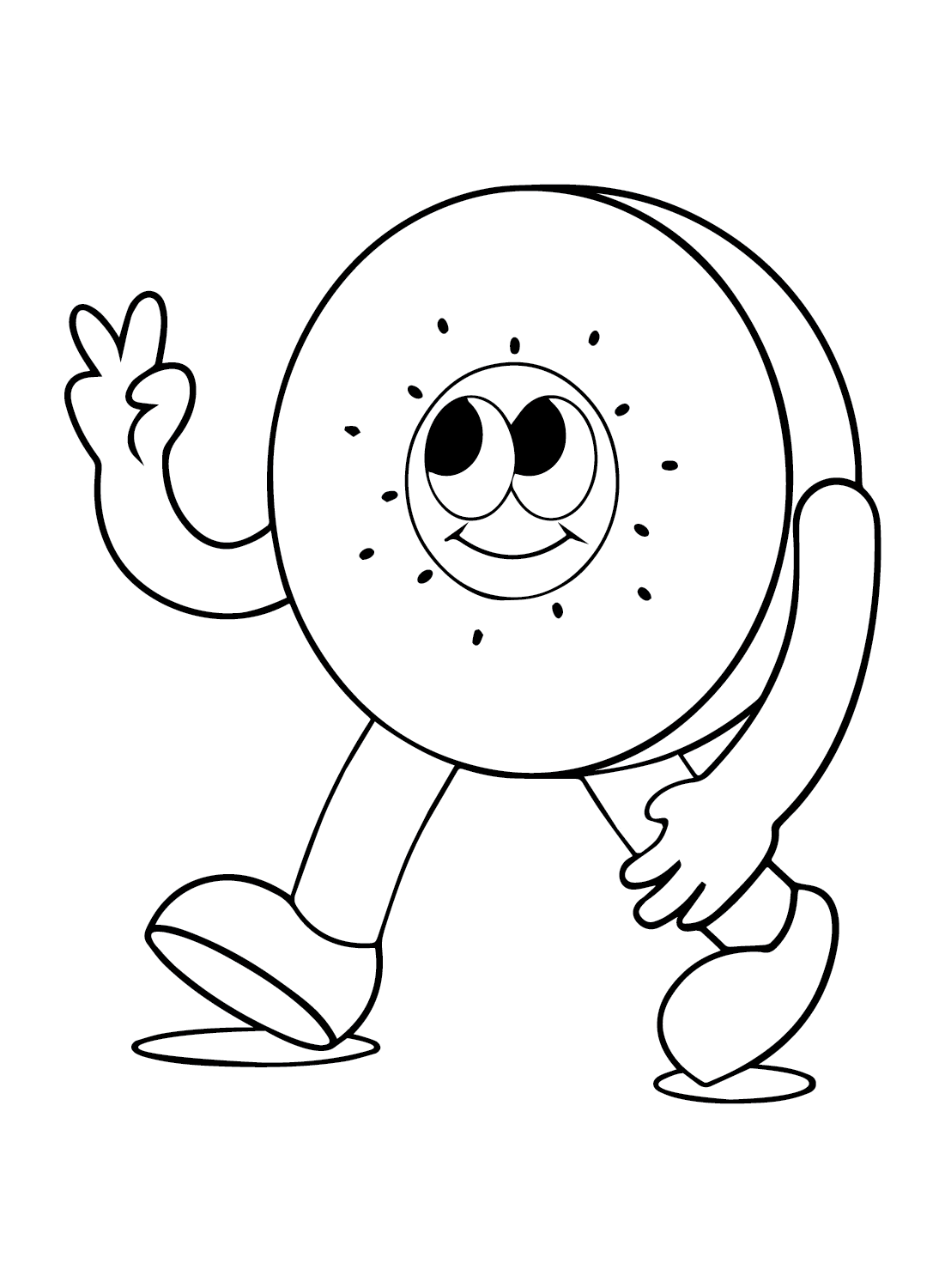 Kiwi fruit coloring pages printable for free download