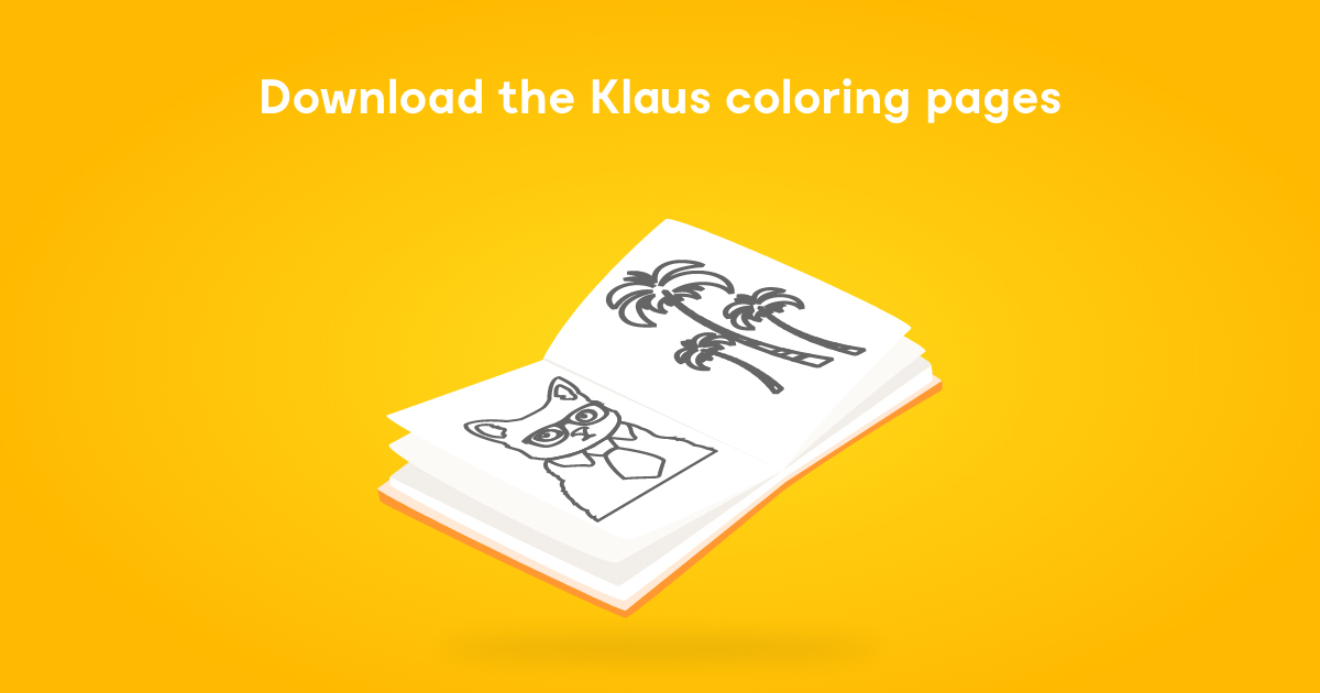 Free download printable klaus coloring pages for cool cats