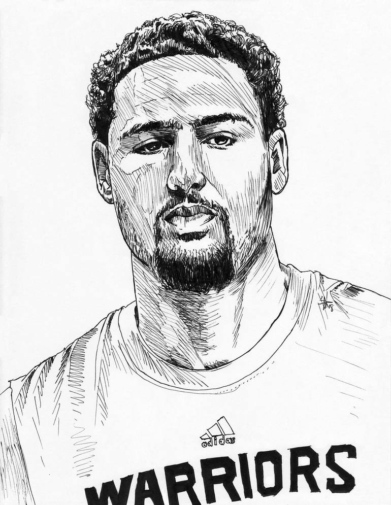 Klay thompson drawing by ali akbar saatchi art