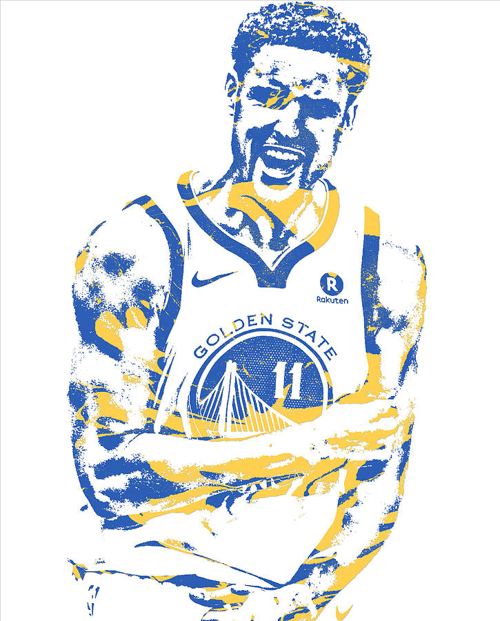 Klay thompson golden state warriors pixel art mixed media by joe hamilton