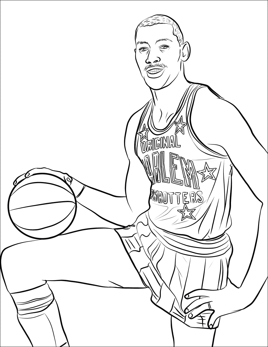 Printable wilt chamberlain coloring pages pdf