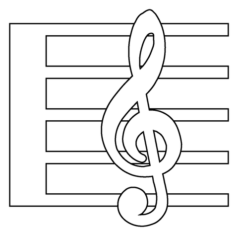 Musical score emoji coloring page free printable coloring pages