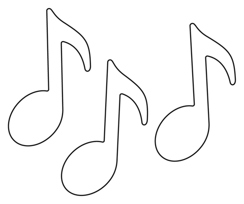 Musical notes emoji coloring page free printable coloring pages