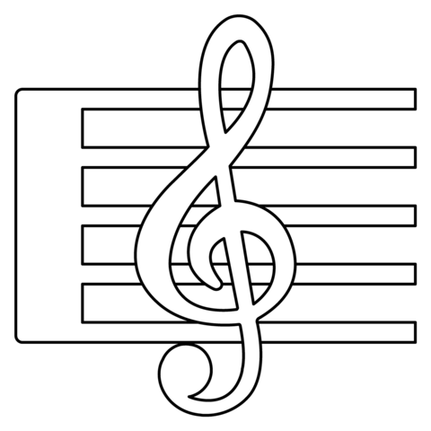 Musical score emoji coloring page free printable coloring pages