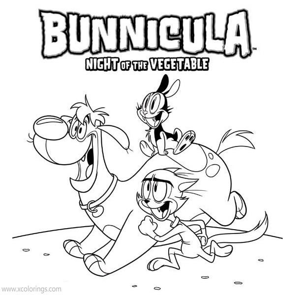 Bunnicula coloring pages night of the vegetable coloring pages cartoon coloring pages coloring sheets